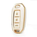 Нано Высококачественная крышка для Infiniti Remote Key 3 Кнопки Седан Белый цвет