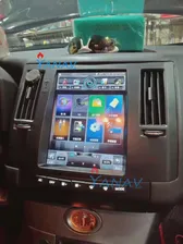 🛍 Автомобильная Мультимедийная система Infiniti FX35, мультимедийный проигрыватель с вертикальным экраном, DVD-плеером, под управлением Android, для Infiniti FX45 2003-2007
