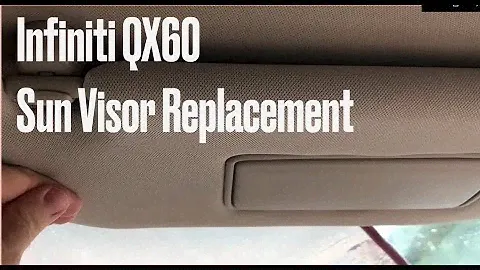 Замена солнцезащитного козырька Infiniti QX60 Nissan Pathfinder
