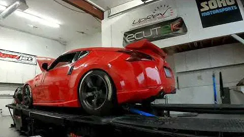 600+ Rear Wheel 370Z on Pump Gas! Stillen Supercharger with SOHO Air to Air Conversion! Stock Block