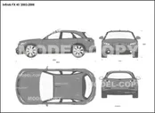 Infiniti FX 45 '2003-2008 - 2D-чертеж