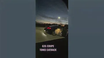 G35 coupe with new Tomei y back exhaust🔥