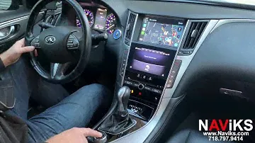 2014–2019 Infiniti Q50 Apple CarPlay + Android Auto (проводной и беспроводной) + USB-медиа