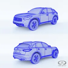 Infiniti FX35 - Транспорт - 3D модель