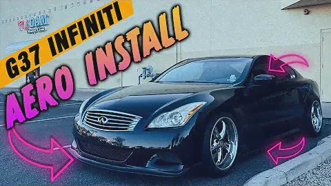 Side Splitters and Front Lip Install on a G37 Infiniti