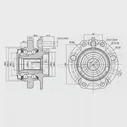 Ступица с подшипником передняя INFINITI G25/35/37/FX35/45/QX50/QX70/SKYLINE 4WD 04 SAT ST40202EJ70B 1422815163 X 17BBVY
