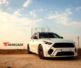 Бампер передний с решеткой радиатора «RENEGADE» для INFINITI QX70 (FX S51)