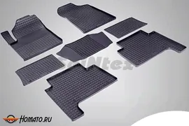 Коврики для Infiniti QX80 2014+ | СЕТКА, резиновые, с бортами, Seintex