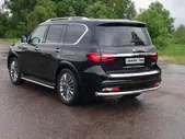 Защита задняя 76,1 мм для автомобиля Infiniti QX 80 2018-, TCC Тюнинг INFQX8018-11