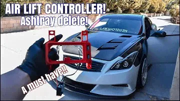 G37 Coupe Air Lift Controller / Ashtray Delete!