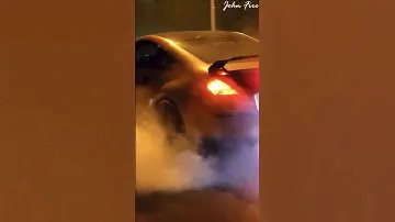 Nissan 350Z - Crazy BURNOUT & Exhaust Flame SOUNDS