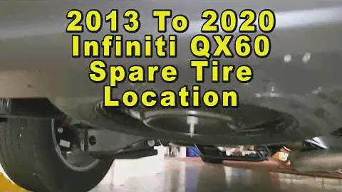 Infiniti QX60 Spare Tire Location Under Cargo Area 2013 To 2020 1st Generation