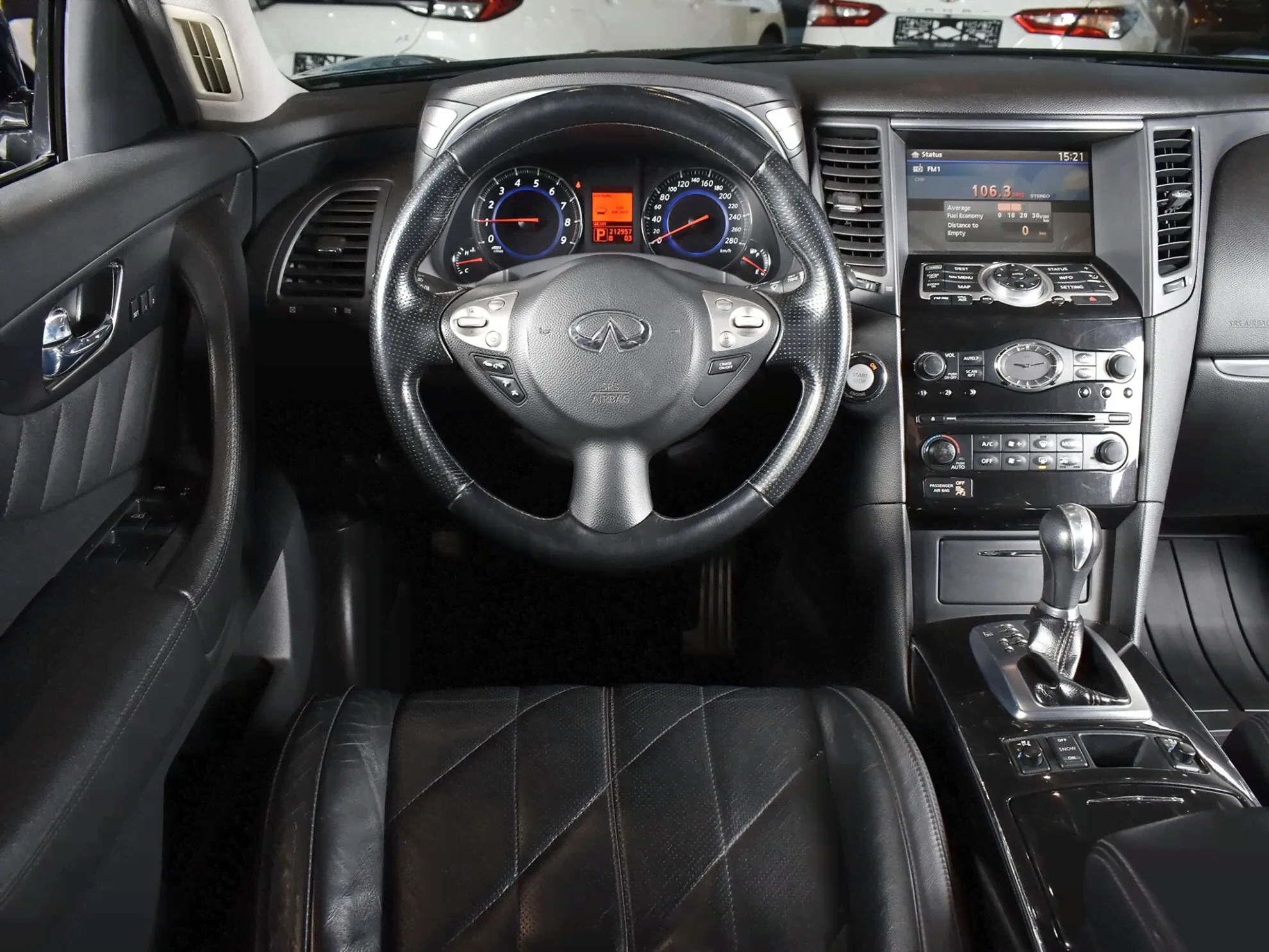 Черный Infiniti FX, II (S51), 2008
