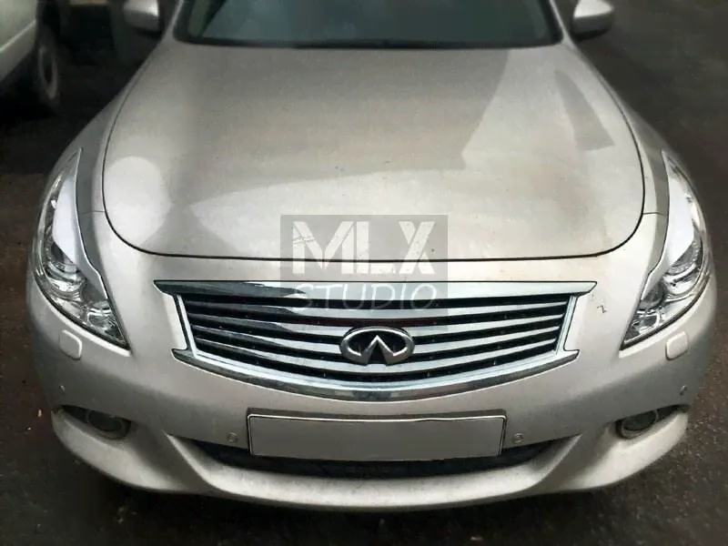 INFINITI G25 (06-12) sedan Реснички на фары (Стеклопластик)