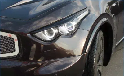 Реснички на фары Infiniti FX35/FX37 S51