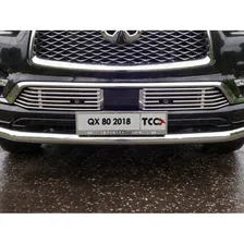 Накладка решетки радиатора 12 мм 2 шт для Infiniti QX80 2018-2024 артикул INFQX8018-02