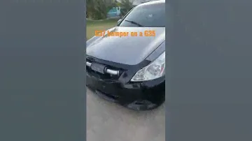 G37 bumper on a g35 sedan