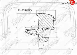 Молдинг лобового стекла FlexLine INFINITI FX35 1 S50 - FX45 1 S50