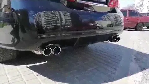 Infiniti M35x exhaust with resonator Helmholtz, no cats