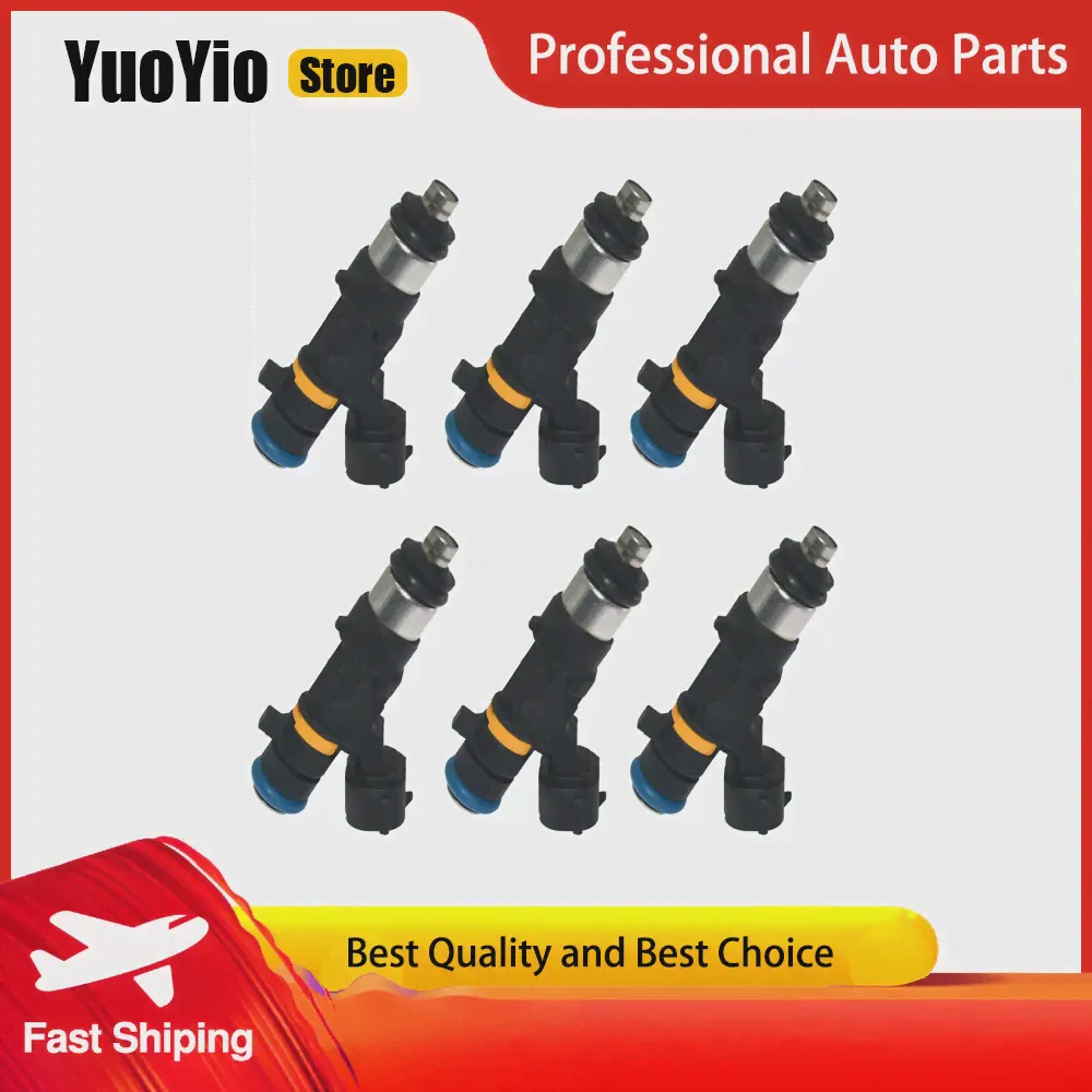 YuoYio Новые 6шт Топливные Форсунки 0280158042 Для Infiniti FX35 M35 G35 Nissan Murano 350Z 3.5L V6-0