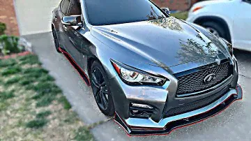 Infiniti Q50 EBay Front Lip & Side Skirts Installation
