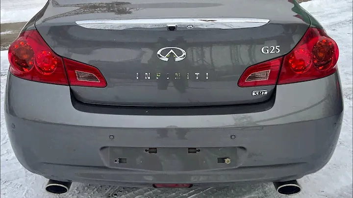 Infiniti G25 G35 G37 V36 how to change number place bulb led замена лампочек подсветки  номера лэд