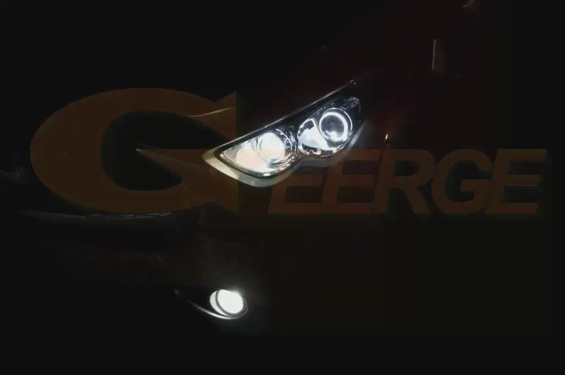 Для Infiniti FX FX35 FX37 FX50 QX70 2009-2017 отличный ультра яркий CCFL ангельские глазки Halo кольца комплект автомобильные аксессуары (art.: 79de7fff)-4