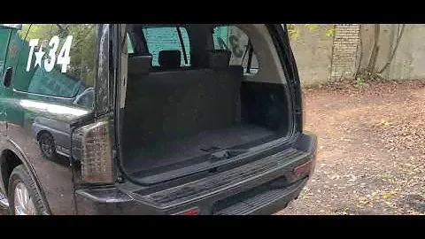 Теперь багажник с ноги открываю Infiniti qx56 ja60