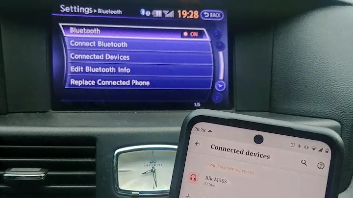 Настройка функций Bluetooth. 2011+ Инфинити М56 М37