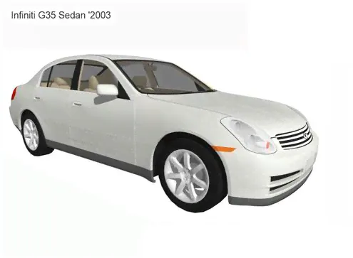 Infiniti G35 Sedan '2003 - 3D Model