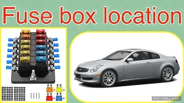 The fuse box location on a 2007 Infiniti G35