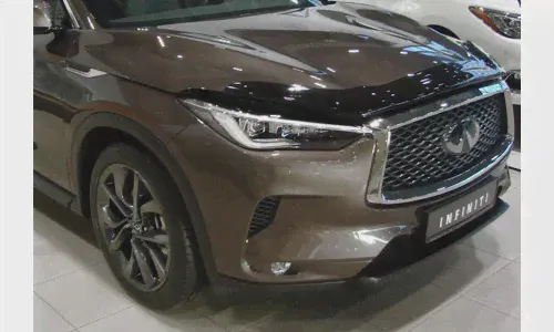 Дефлектор капота Infiniti QX50 2018-/QX55, 2021-, тёмный / Инфинити КХ50-0